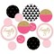 Big Dot of Happiness Finally 21 Girl - Birthday Party Giant Circle Confetti - 21st Birthday Party Decorations - Large Confetti 27 Count